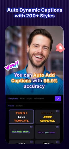 Vozo AI Video Translator & Dub для iOS — скриншот 3