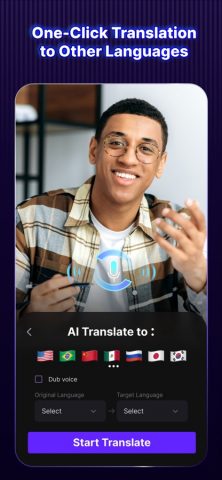 Vozo AI Video Translator & Dub для iOS — скриншот 5