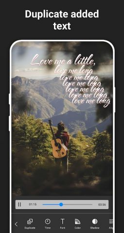 Вставка текста в видео для Android — скриншот 4