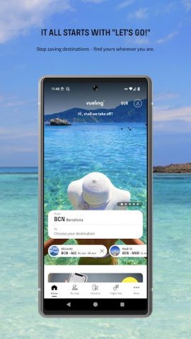 Vueling — Cheap Flights для Android — скриншот 1