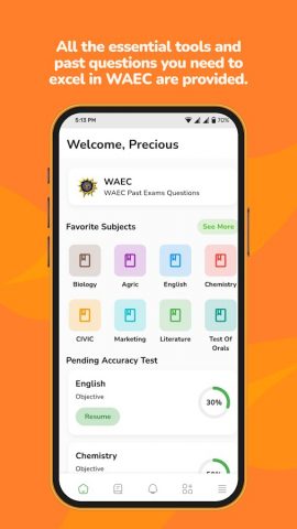 WAEC Past Questions & Answers для Android — скриншот 1