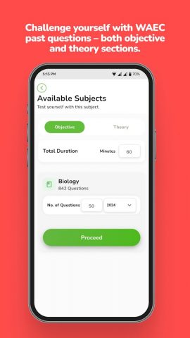 WAEC Past Questions & Answers для Android — скриншот 2