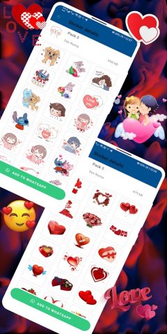 WASticker — Couple Romantic — скриншот 2