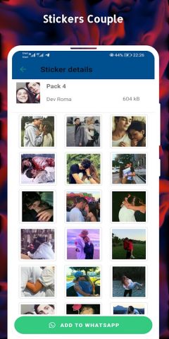 WASticker — Couple Romantic — скриншот 4