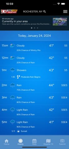 WHEC First Alert Weather для iOS — скриншот 2
