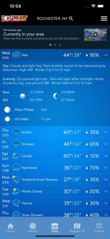 WHEC First Alert Weather для iOS — скриншот 3