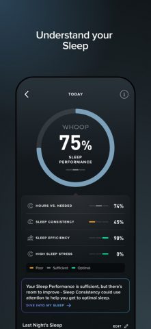 WHOOP для iOS — скриншот 2