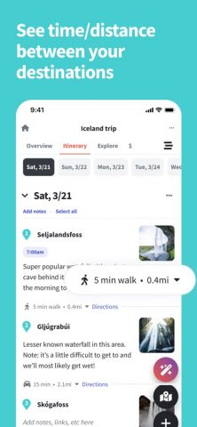 Wanderlog — Travel Planner для iOS — скриншот 5