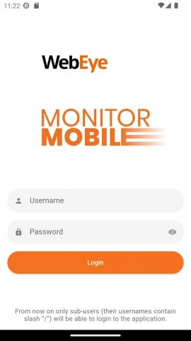 WebEye Monitor Mobile для Android — скриншот 1