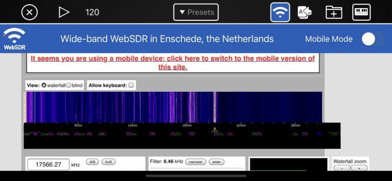WebSDR для iOS — скриншот 1