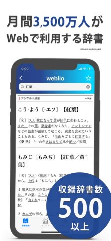 Weblio国語辞典 — 辞書や辞典を多数掲載 для iOS — скриншот 1