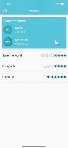 Weekly — Track frequent tasks для iOS — скриншот 2