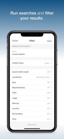 Westlaw для iOS — скриншот 2