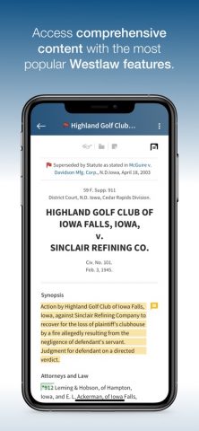 Westlaw для iOS — скриншот 3