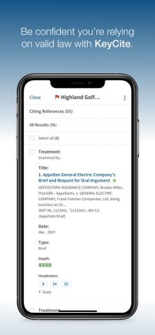 Westlaw для iOS — скриншот 4