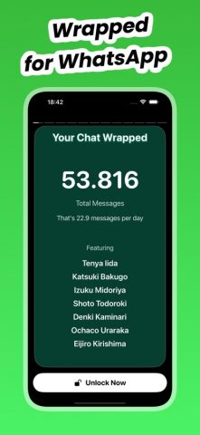 WhatStats Аналитика Чата для iOS — скриншот 1