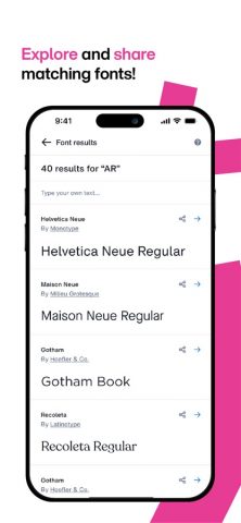 WhatTheFont для iOS — скриншот 5
