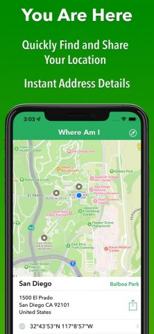 Where Am I — Find My Address для iOS — скриншот 1