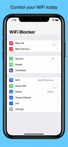 WiFi Blocker для iOS — скриншот 1