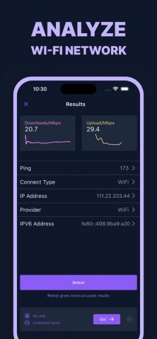 WiFi Connect: Internet & Speed для iOS — скриншот 4