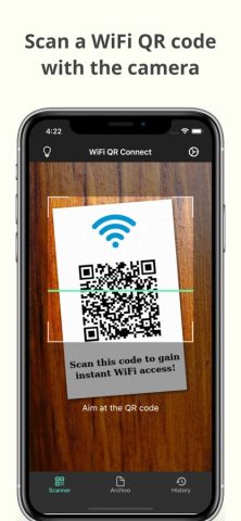 WiFi QR Connect для iOS — скриншот 1