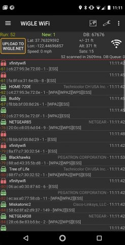 WiGLE WiFi Wardriving для Android — скриншот 1