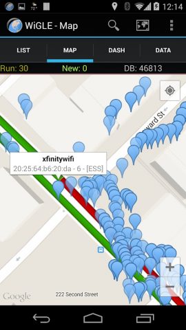WiGLE WiFi Wardriving для Android — скриншот 5