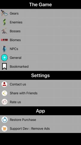 Wiki for Dead Cells для iOS — скриншот 1