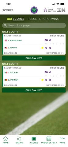 Wimbledon 2025 для iOS — скриншот 5