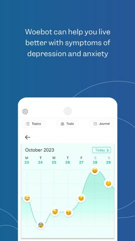 Woebot: The Mental Health Ally для Android — скриншот 2