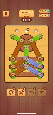 Wood Nuts & Bolts Puzzle для iOS — скриншот 4