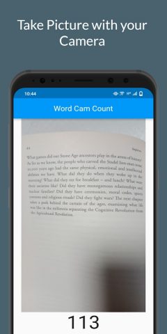 Word Cam Count для Android — скриншот 2