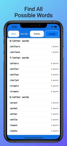 Word Cheats (for Scrabble) для iOS — скриншот 1