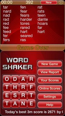 Word Shaker для iOS — скриншот 2