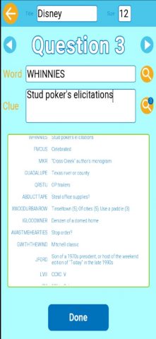 Wordapp : Crossword Maker для iOS — скриншот 1