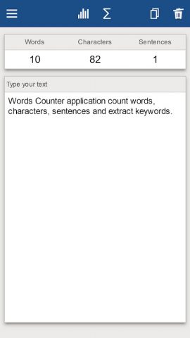 Word Character Counter для Android — скриншот 1