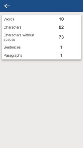 Word Character Counter для Android — скриншот 3