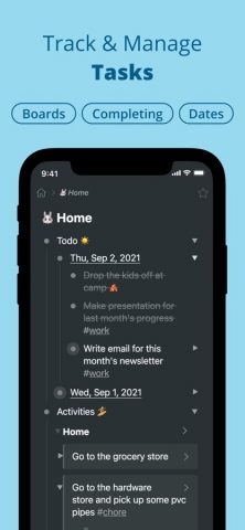 Workflowy: Note, List, Outline для iOS — скриншот 3