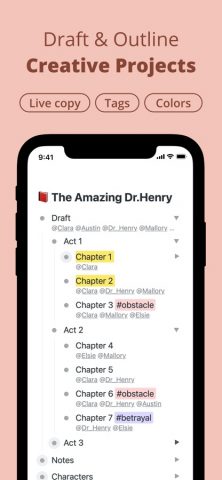 Workflowy: Note, List, Outline для iOS — скриншот 4