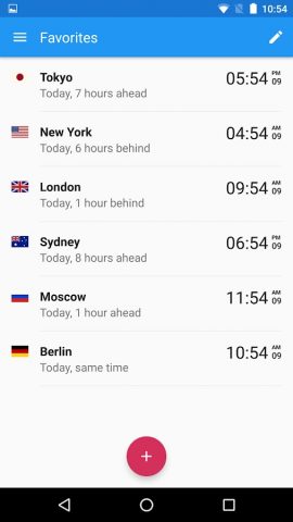 World Clock by timeanddate.com для Android — скриншот 4