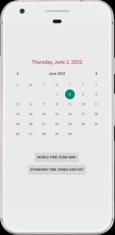 World Time Zone Map для Android — скриншот 1