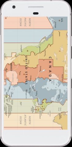World Time Zone Map для Android — скриншот 3