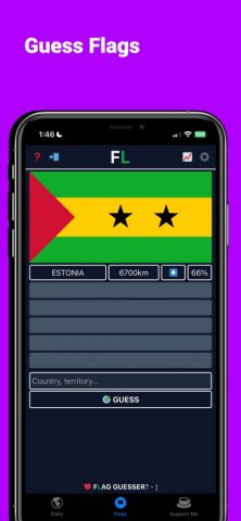 Worldle:Geography Daily Puzzle для iOS — скриншот 3