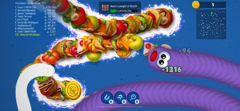 Worms Zone .io: Червячная зона — скриншот 1