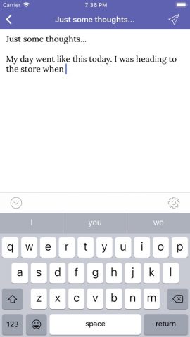 Write.as для iOS — скриншот 1