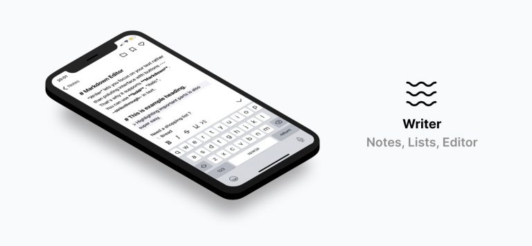 Writer — Notes, Lists, Editor для iOS — скриншот 1