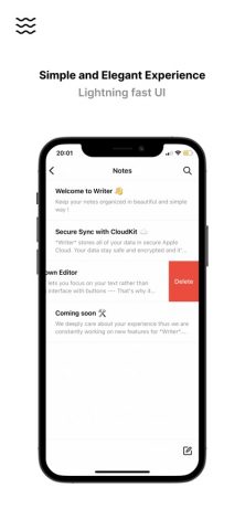 Writer — Notes, Lists, Editor для iOS — скриншот 2