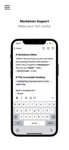 Writer — Notes, Lists, Editor для iOS — скриншот 3