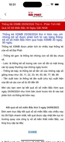 Xổ Số Đại Phát для iOS — скриншот 5