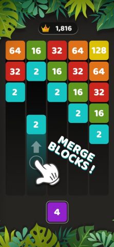 X2 Blocks — 2048 Number Puzzle для iOS — скриншот 1